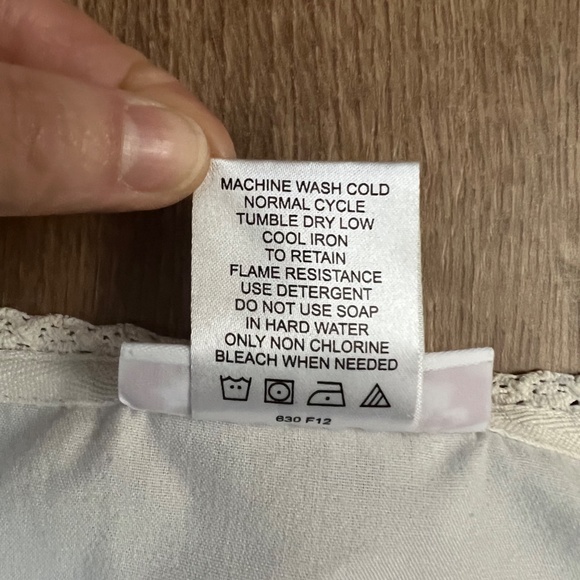 American Girl Vintage White Dress with Blue Satin Ribbon and Bow Sz XS (6) - Picture 3 of 8